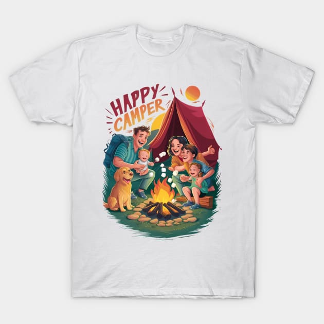 Happy Camper T-Shirt by coollooks